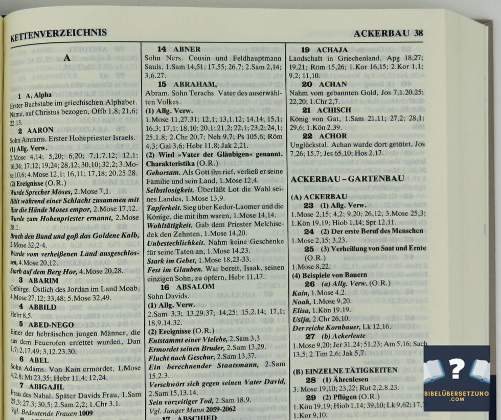 Teil Der Bibel Abkürzung 2 Buchstaben Thompson Studienbibel » bibelberater.de